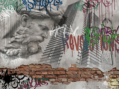 Фотообои GRUNGE 17, GRUNGE, Wall street Фотообои GRUNGE 17, GRUNGE, Wall street