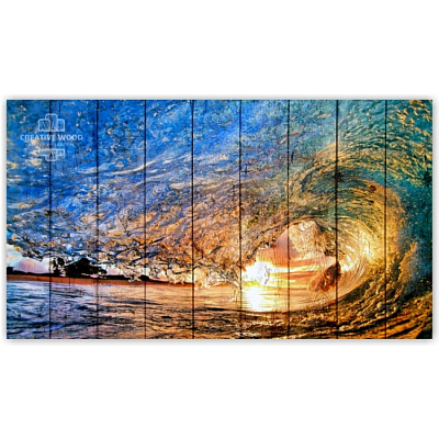 Картины Природа - Волна, Природа, Creative Wood Картины Природа - Волна, Природа, Creative Wood