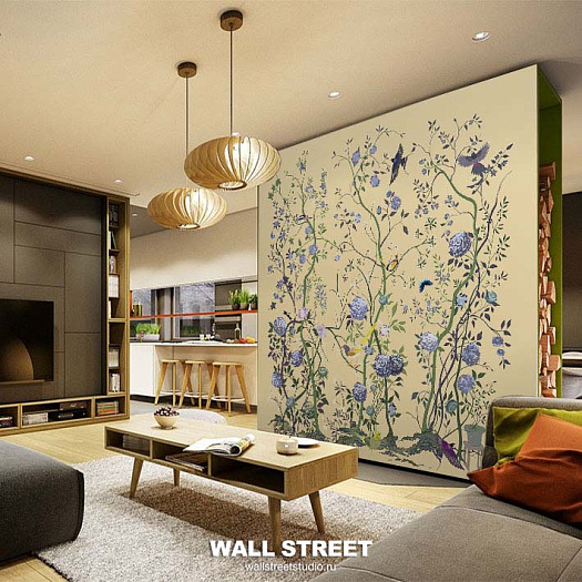 Фотообои в интерьере артикул Chinoserie 1, CHINOSERIE, Wall street