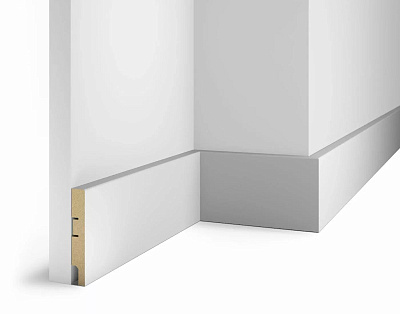 Плинтус AP75, 100X16X2400 с пазом, Напольные плинтусы, Cosca Плинтус AP75, 100X16X2400 с пазом, Напольные плинтусы, Cosca