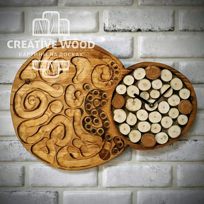 Картины 15, Часы, Creative Wood Картины 15, Часы, Creative Wood