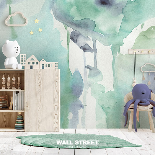 Фотообои в интерьере артикул Watercolor-21: 10, WATERCOLOR 21, Wall street